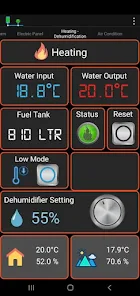 Virtuino 6 dashboard